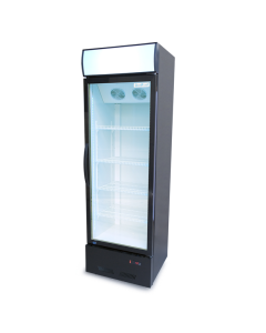 Холодильна шафа для напоїв GoodFood BC360BW2LED чорна-біла