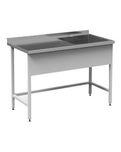 Стіл-мийка праворуч СМВ-5-1С (П 1500*600*850) Кій-В